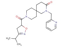 9-[(3-isopropyl-4,5-dihydroisoxazol-5-yl)carbonyl]-2-(pyridin-2-ylmethyl)-2,9-diazaspiro[5.5]undecan-3-one