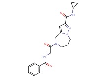 5-[(benzoylamino)acetyl]-N-cyclopropyl-5,6,7,8-tetrahydro-4H-pyrazolo[1,5-a][1,4]diazepine-2-carboxamide