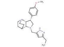 (3R*,3aR*,7aR*)-1-[(3-ethyl-1H-pyrazol-5-yl)methyl]-3-(4-methoxyphenyl)octahydro-4,7-ethanopyrrolo[3,2-b]pyridine