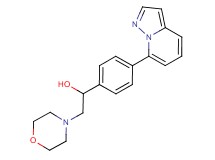 2-morpholin-4-yl-1-(4-pyrazolo[1,5-a]pyridin-7-ylphenyl)ethanol