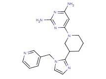6-{3-[1-(3-pyridinylmethyl)-1H-imidazol-2-yl]-1-piperidinyl}-2,4-pyrimidinediamine