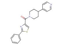 4-{1-[(2-phenyl-1,3-thiazol-4-yl)carbonyl]-4-piperidinyl}pyridine