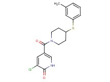 3-chloro-5-({4-[(3-methylphenyl)thio]-1-piperidinyl}carbonyl)-2(1H)-pyridinone