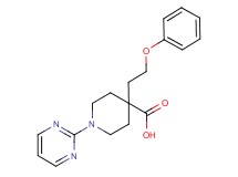4-(2-phenoxyethyl)-1-pyrimidin-2-ylpiperidine-4-carboxylic acid
