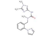 N'-(1,5-dimethyl-1H-1,2,4-triazol-3-yl)-N-methyl-N-[2-(1H-pyrazol-1-yl)benzyl]urea trifluoroacetate