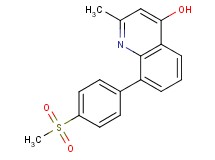 2-methyl-8-[4-(methylsulfonyl)phenyl]quinolin-4-ol