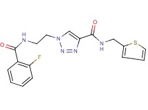 1-{2-[(2-fluorobenzoyl)amino]ethyl}-N-(2-thienylmethyl)-1H-1,2,3-triazole-4-carboxamide