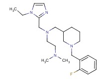 N-[(1-ethyl-1H-imidazol-2-yl)methyl]-N-{[1-(2-fluorobenzyl)-3-piperidinyl]methyl}-N',N'-dimethyl-1,2-ethanediamine