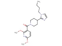 3-{[4-(1-butyl-1H-imidazol-2-yl)piperidin-1-yl]carbonyl}-2,6-dimethoxypyridine