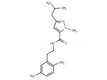 N-[2-(2,5-dimethylphenyl)ethyl]-3-isobutyl-1-methyl-1H-pyrazole-5-carboxamide