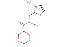 N-methyl-N-[(3-methyl-2-thienyl)methyl]-1,4-dioxane-2-carboxamide