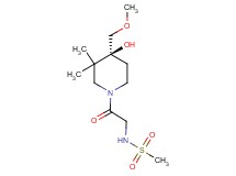 N-{2-[(4S)-4-hydroxy-4-(methoxymethyl)-3,3-dimethyl-1-piperidinyl]-2-oxoethyl}methanesulfonamide