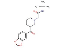 2-[3-(1,3-benzodioxol-5-ylcarbonyl)piperidin-1-yl]-N-(tert-butyl)acetamide