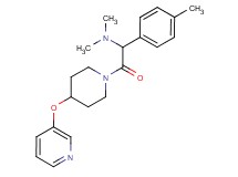 N,N-dimethyl-1-(4-methylphenyl)-2-oxo-2-[4-(3-pyridinyloxy)-1-piperidinyl]ethanamine