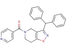 3-(diphenylmethyl)-5-isonicotinoyl-4,5,6,7-tetrahydroisoxazolo[4,5-c]pyridine