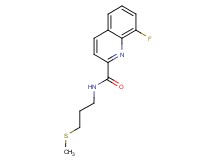 8-fluoro-N-[3-(methylthio)propyl]quinoline-2-carboxamide
