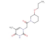 5-methyl-1-[2-oxo-2-(3-propoxypiperidin-1-yl)ethyl]pyrimidine-2,4(1H,3H)-dione