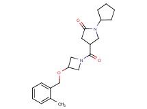 1-cyclopentyl-4-({3-[(2-methylbenzyl)oxy]-1-azetidinyl}carbonyl)-2-pyrrolidinone