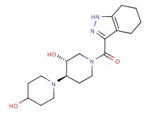 (3'R*,4'R*)-1'-(4,5,6,7-tetrahydro-1H-indazol-3-ylcarbonyl)-1,4'-bipiperidine-3',4-diol