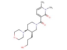 3-{[(3R*,4S*)-3-(3-hydroxypropyl)-4-morpholin-4-ylpiperidin-1-yl]carbonyl}-1,6-dimethylpyridin-2(1H)-one