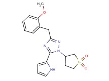1-(1,1-dioxidotetrahydro-3-thienyl)-3-(2-methoxybenzyl)-5-(1H-pyrrol-2-yl)-1H-1,2,4-triazole
