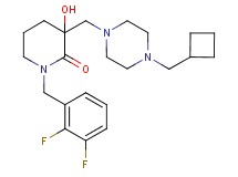 3-{[4-(cyclobutylmethyl)-1-piperazinyl]methyl}-1-(2,3-difluorobenzyl)-3-hydroxy-2-piperidinone