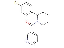 3-{[2-(4-fluorophenyl)-1-piperidinyl]carbonyl}pyridine