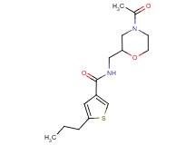 N-[(4-acetylmorpholin-2-yl)methyl]-5-propylthiophene-3-carboxamide