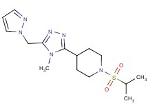 1-(isopropylsulfonyl)-4-[4-methyl-5-(1H-pyrazol-1-ylmethyl)-4H-1,2,4-triazol-3-yl]piperidine