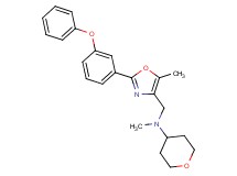 N-methyl-N-{[5-methyl-2-(3-phenoxyphenyl)-1,3-oxazol-4-yl]methyl}tetrahydro-2H-pyran-4-amine