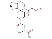 N-{2-[5-(methoxyacetyl)-1,5,6,7-tetrahydro-1'H-spiro[imidazo[4,5-c]pyridine-4,4'-piperidin]-1'-yl]-2-oxoethyl}-N-methylurea