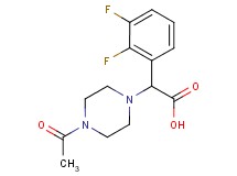 (4-acetylpiperazin-1-yl)(2,3-difluorophenyl)acetic acid