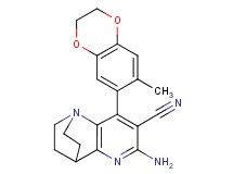 6-amino-8-(7-methyl-2,3-dihydro-1,4-benzodioxin-6-yl)-3,4-dihydro-2H-1,4-ethano-1,5-naphthyridine-7-carbonitrile
