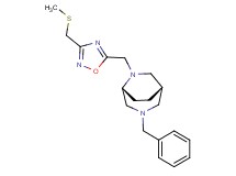 (1S*,5R*)-3-benzyl-6-({3-[(methylthio)methyl]-1,2,4-oxadiazol-5-yl}methyl)-3,6-diazabicyclo[3.2.2]nonane