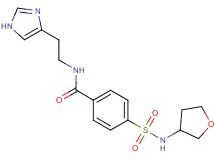 N-[2-(1H-imidazol-4-yl)ethyl]-4-[(tetrahydro-3-furanylamino)sulfonyl]benzamide