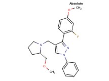 3-(2-fluoro-4-methoxyphenyl)-4-{[(2S)-2-(methoxymethyl)-1-pyrrolidinyl]methyl}-1-phenyl-1H-pyrazole