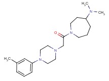 N,N-dimethyl-1-{[4-(3-methylphenyl)-1-piperazinyl]acetyl}-4-azepanamine