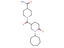 1-[(1-cycloheptyl-6-oxo-3-piperidinyl)carbonyl]-4-piperidinecarboxamide