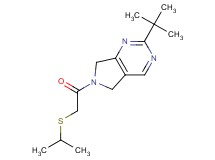 2-tert-butyl-6-[(isopropylthio)acetyl]-6,7-dihydro-5H-pyrrolo[3,4-d]pyrimidine