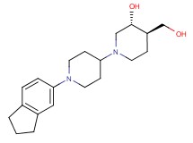 (3R*,4R*)-1'-(2,3-dihydro-1H-inden-5-yl)-4-(hydroxymethyl)-1,4'-bipiperidin-3-ol