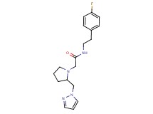 N-[2-(4-fluorophenyl)ethyl]-2-[2-(1H-pyrazol-1-ylmethyl)pyrrolidin-1-yl]acetamide