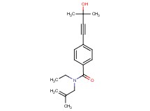 N-ethyl-4-(3-hydroxy-3-methylbut-1-yn-1-yl)-N-(2-methylprop-2-en-1-yl)benzamide
