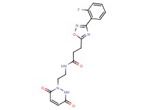 N-[2-(3,6-dioxo-3,6-dihydropyridazin-1(2H)-yl)ethyl]-3-[3-(2-fluorophenyl)-1,2,4-oxadiazol-5-yl]propanamide