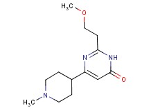 2-(2-methoxyethyl)-6-(1-methylpiperidin-4-yl)pyrimidin-4(3H)-one