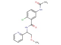 5-(acetylamino)-2-chloro-N-(2-methoxy-1-pyridin-2-ylethyl)benzamide