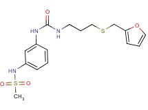 N-(3-{[({3-[(2-furylmethyl)thio]propyl}amino)carbonyl]amino}phenyl)methanesulfonamide