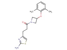 4-{3-[3-(2,6-dimethylphenoxy)-1-azetidinyl]-3-oxopropyl}-1,3-thiazol-2-amine