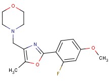 4-{[2-(2-fluoro-4-methoxyphenyl)-5-methyl-1,3-oxazol-4-yl]methyl}morpholine