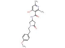 4-hydroxy-N-{1-[2-(4-methoxyphenyl)ethyl]-5-oxo-3-pyrrolidinyl}-2,6-dimethylnicotinamide