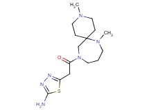 5-[2-(3,7-dimethyl-3,7,11-triazaspiro[5.6]dodec-11-yl)-2-oxoethyl]-1,3,4-thiadiazol-2-amine